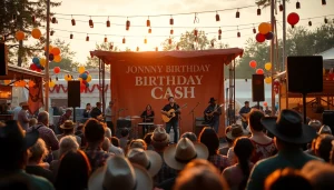 Experience the vibrant Johnny Cash birthday celebration at johnnycashbirthday.com with live music, community joy, and festive decor.