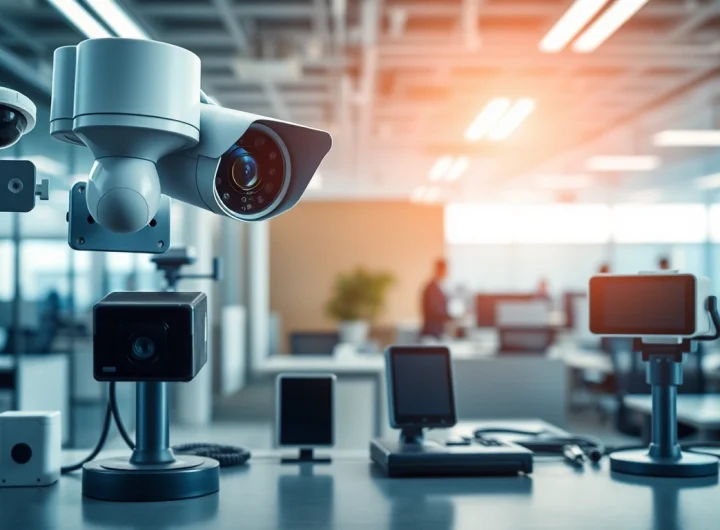 Showcasing types of perimeter detection systems in a professional security environment.