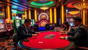 Experience the thrill of poker and roulette at bancadoithuong.observer in a luxurious casino setting.