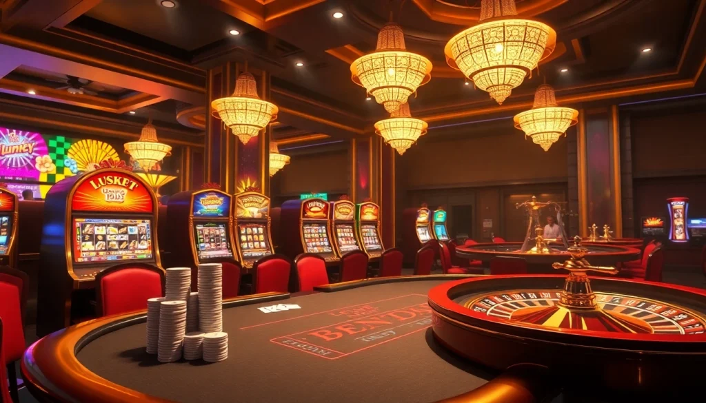 Luck8 live dealer gaming experience at a vibrant casino table, showcasing thrilling action and engaging atmosphere.
