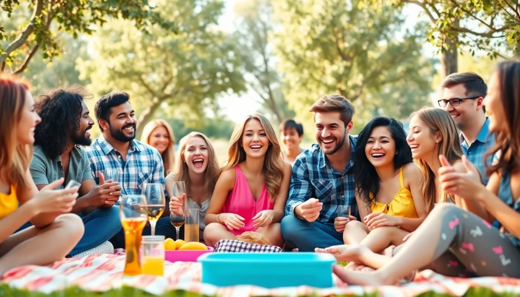 Join diverse singles and couples enjoying fun outdoor activities with OKFUN.