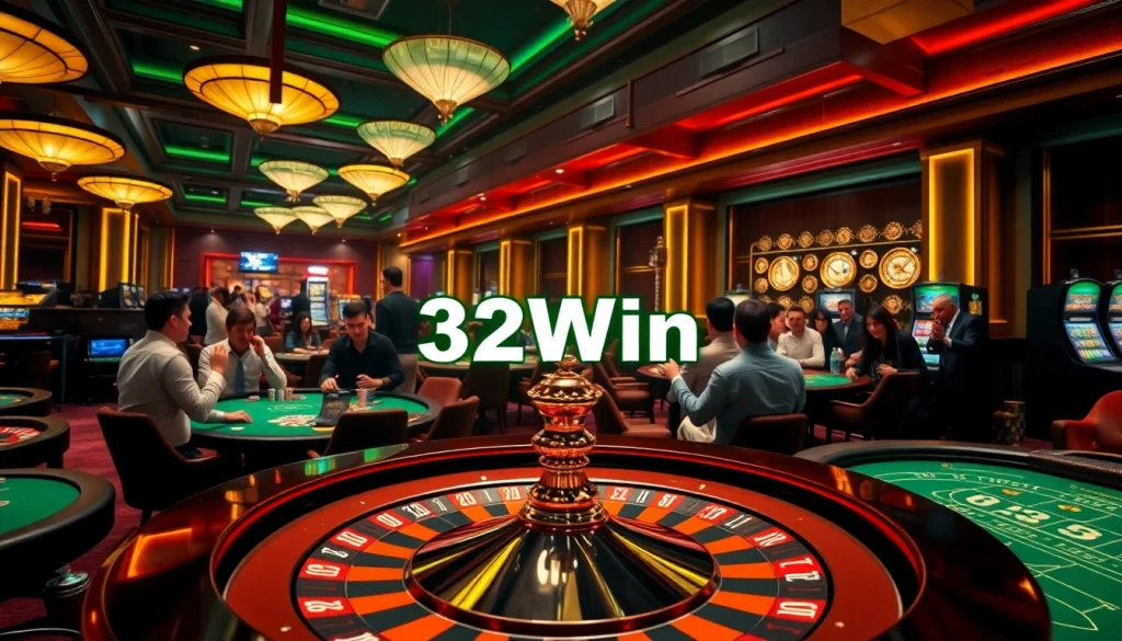Experience the thrill of winning at 32Win's exciting casino tables.