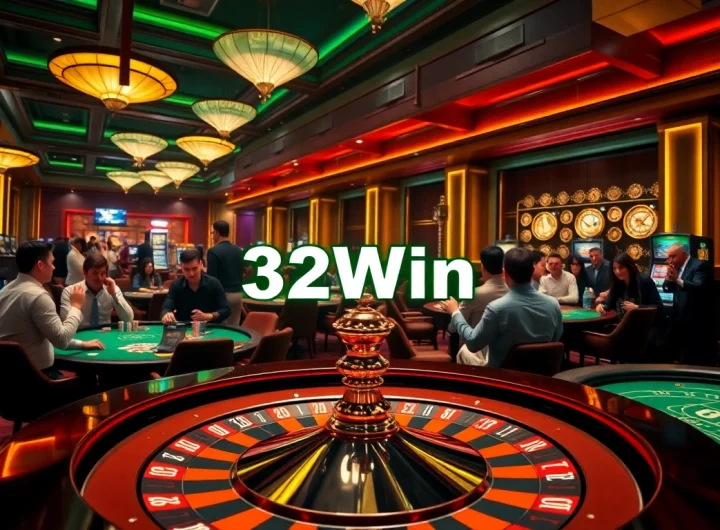 Experience the thrill of winning at 32Win's exciting casino tables.