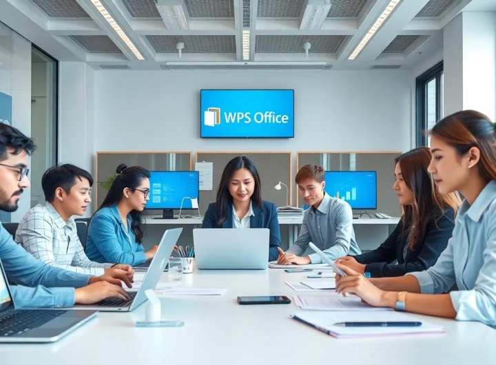 在现代工作区环境中使用 WPS Office 软件的创新型专业人士