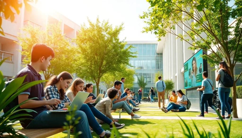 Students engaged in collaborative learning at Nişantaşı University, showcasing vibrant campus life and study opportunities.