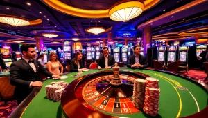 Experience the excitement of vvvwin at a high-stakes casino game table with colorful chips.