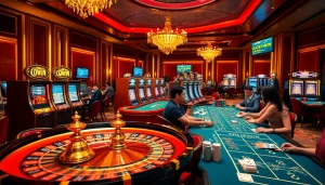 Experience thrilling gameplay at Luckywin, an exciting online casino with luxurious tables and vibrant visuals.