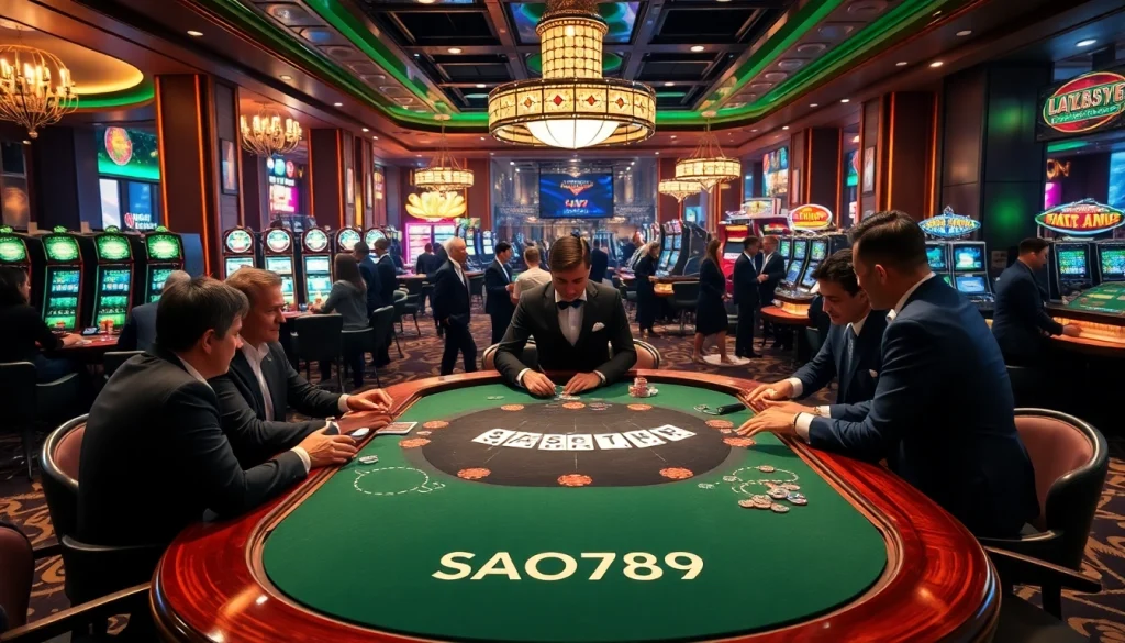 Satisfy your competitive edge at SAO789 with thrilling poker action and vibrant casino elements.